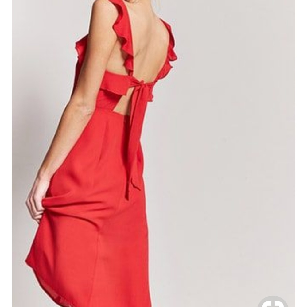 red dress